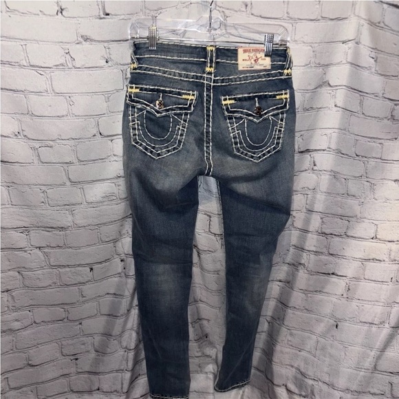 True Religion Jenny Curvy Skinny Stretch Medium Wash Denim Jeans Women’s Size 27 - Picture 3 of 7